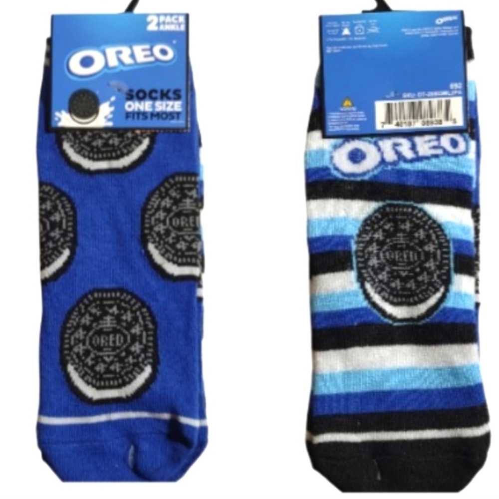 New Oreo Cookie Ankle Socks - 2 Pack Bundle And Save